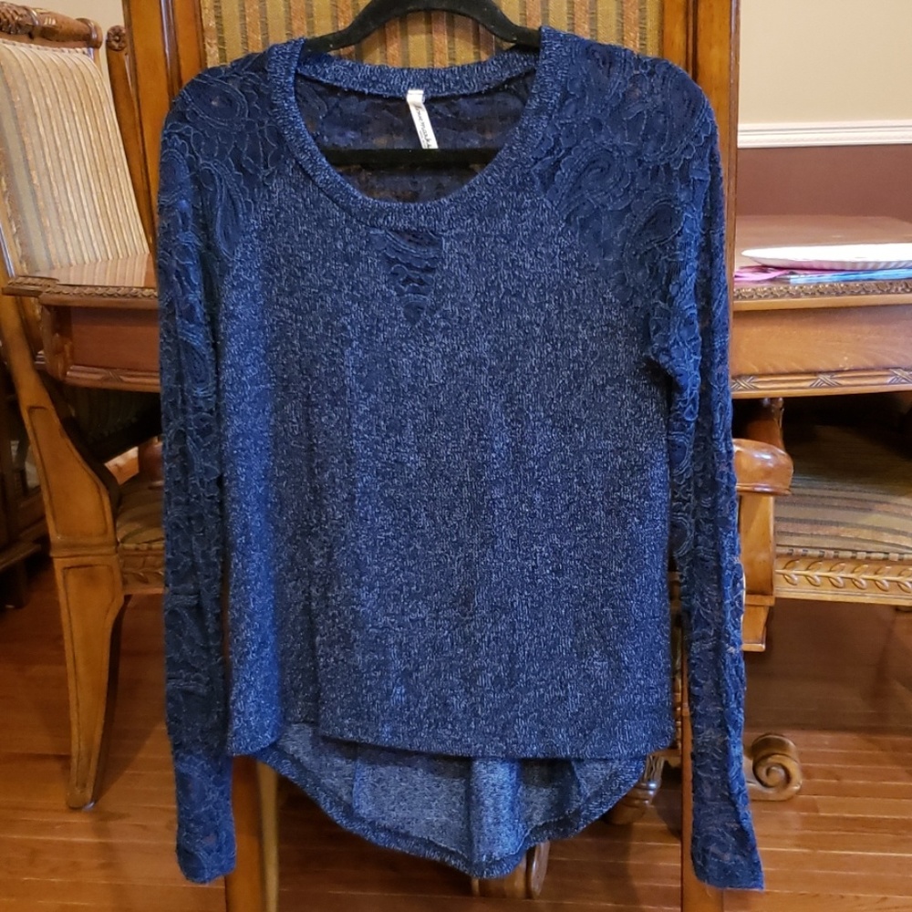 Love Marks Royal blue lace top